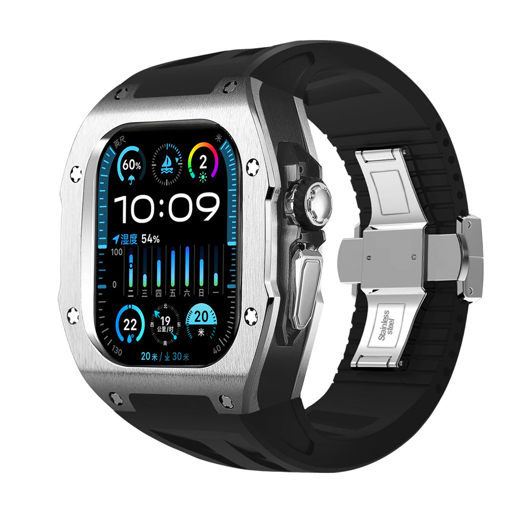 Apple Watch Ultra 49mm (U2 Case Titanium Silver + Black)