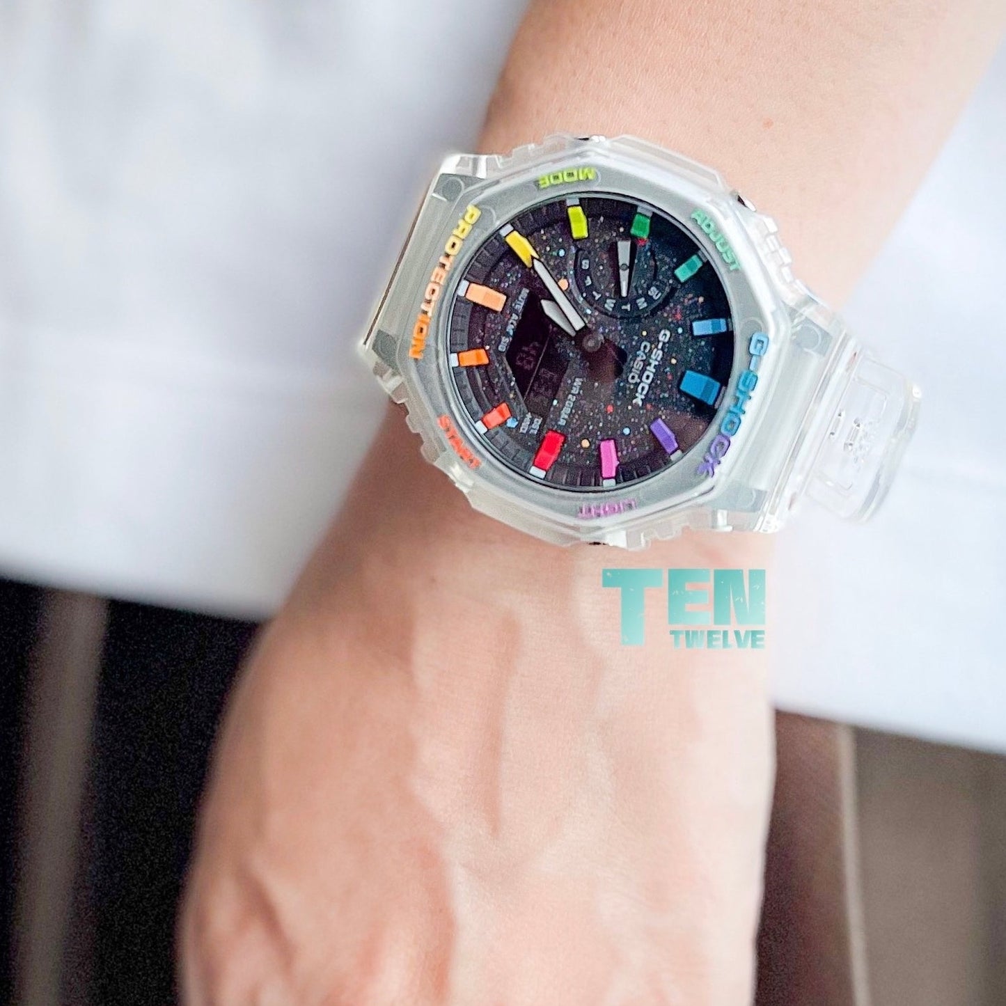 「CasiOak」 G-Shock Crystal Jellyfish Rainbow Galaxy