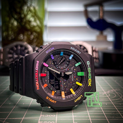 「CasiOak」 G-Shock Black Rainbow Galaxy