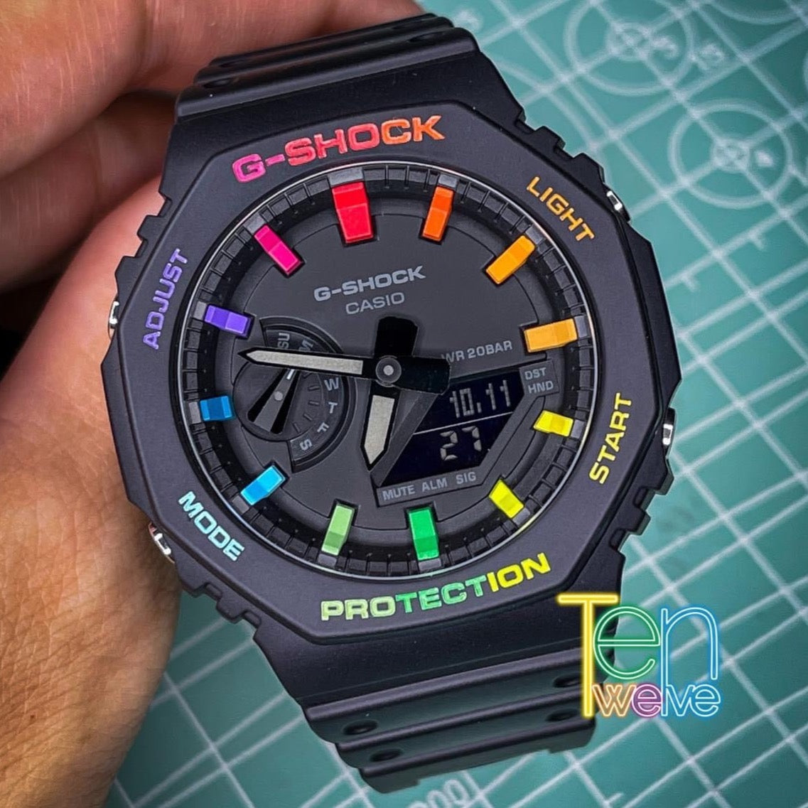 「CasiOak」 G-Shock Black Rainbow