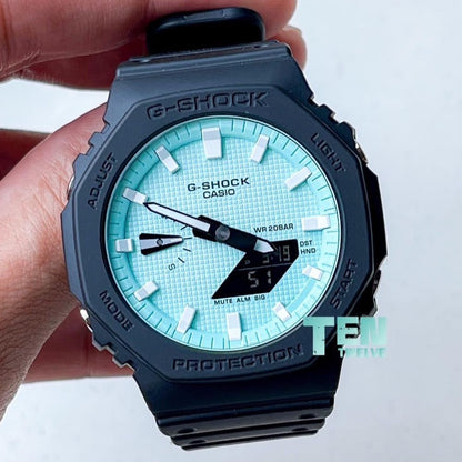 「CasiOak」 G-Shock Black Turquoise Blue