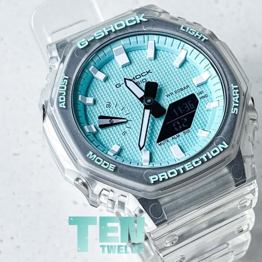 「CasiOak」 G-Shock Jellyfish Turquoise Blue