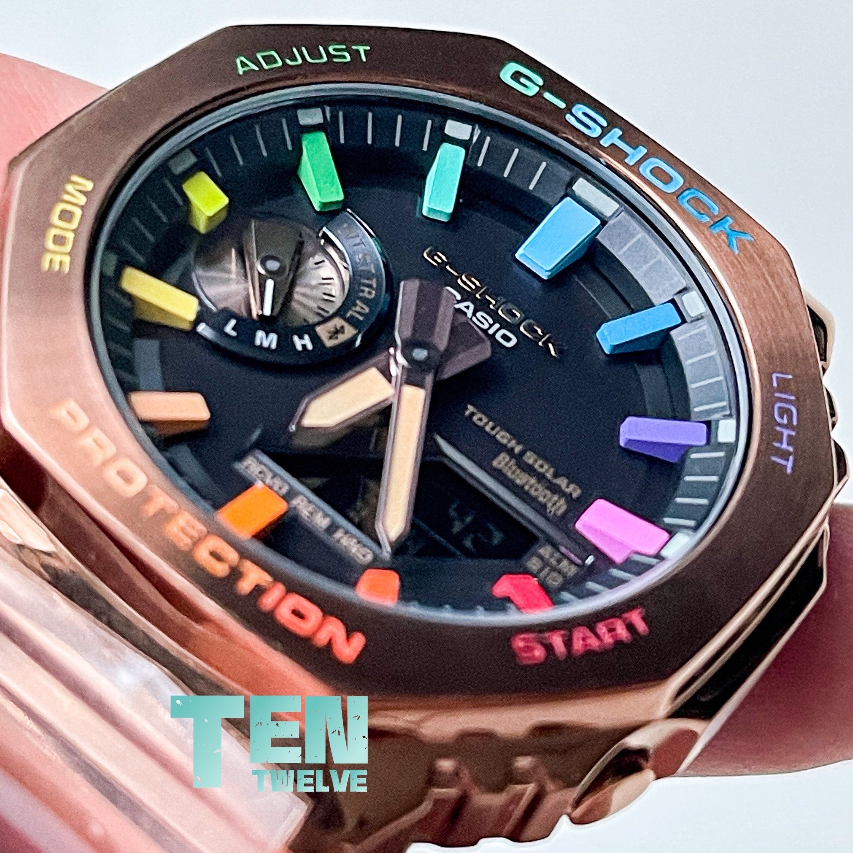 CasiOak 」G-Shock Rose Gold Rainbow – TEN TWELVE 1012